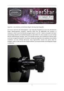 Anleitung zum Einsatz der HyperStar Optik