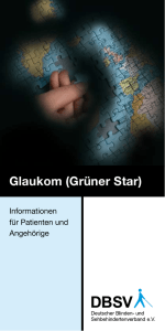 Glaukom - Deutscher Blinden- und Sehbehindertenverband eV