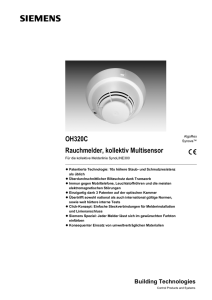 OH320C Rauchmelder, kollektiv Multisensor - Datenblatt