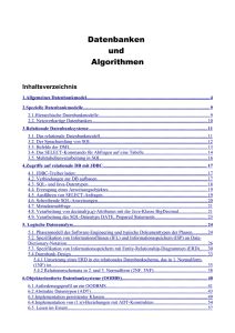 Skript zu meiner Vorlesung "Datenbanken und Algorithmen"