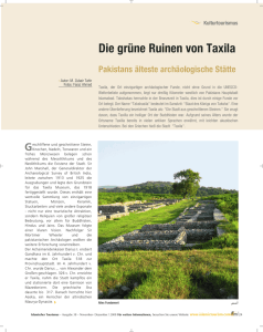 Die grüne Ruinen von Taxila