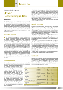 „Code“ -Generierung in Java
