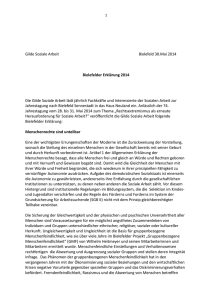 Bielefelder Erklärung 2014 der Gilde soz. Arbeit