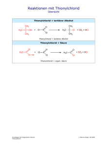 Reaktionen mit Thionylchlorid