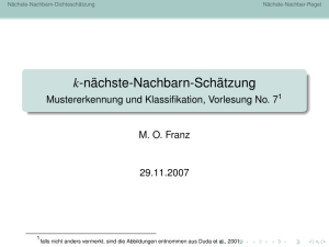 k-nächste-Nachbarn-Schätzung