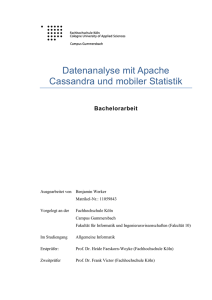 Datenanalyse mit Apache Cassandra und mobiler Statistik