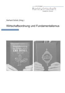 Wirtschaftsordnung und Fundamentalismus