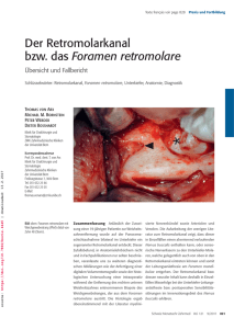 Der Retromolarkanal bzw. das Foramen retromolare