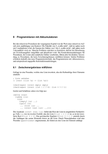 Programmieren mit Akkumulatoren