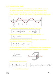 6.3 Intensität einer Welle