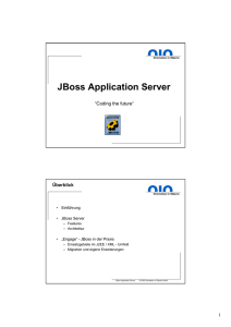 JBoss Application Server - Orientation in Objects GmbH