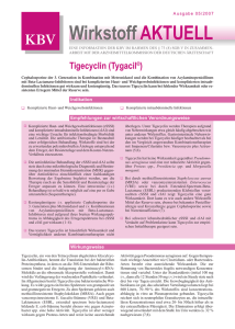 Tigecyclin (Tygacil®) - Wirkstoff Aktuell