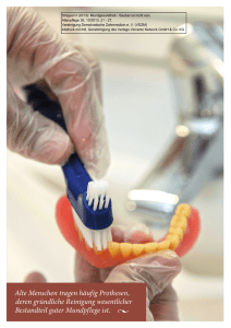 Tipps für die Zahn- und Prothesenpflege