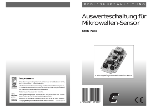 Auswerteschaltung für Mikrowellen-Sensor