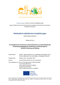 Methodisch-didaktische Empfehlungen