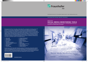 Fraunhofer Marktstudie Social Media Monitoring Tools - IAO-Wiki