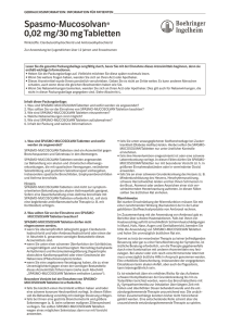 SPASMO-MUCOSOLVAN Tabletten