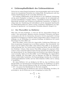 4.1 Der Photoeffekt im Halbleiter