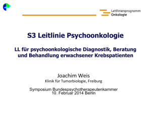 Vortrag von Herrn Prof. Dr. Joachim Weis, Universität Freiburg