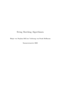 String Matching Algorithmen