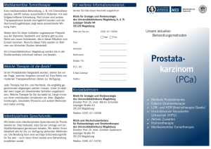 Prostata- karzinom (PCa) - Universitätsklinik für Urologie und