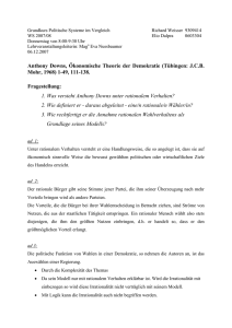 Anthony Downs, Ökonomische Theorie der Demokratie (Tübingen