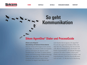 AgentOne Dialer - Sikom Software GmbH