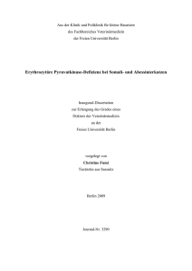 Erythrozytäre Pyruvatkinase-Defizienz bei Somali