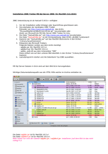 Installation JDBC Treiber MS Sql Server 2008_für MacOSX (5.5.2010)