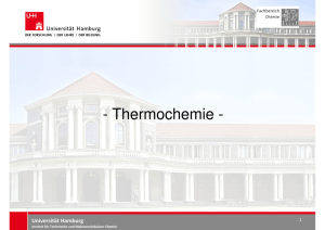Thermochemie - Universität Hamburg