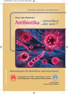 Antibiotika - Lungenemphysem