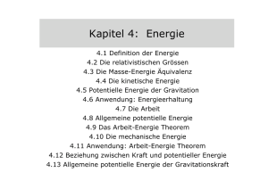 Kapitel 4: Energie