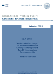 Michael Schramm - Lehrstuhl Katholische Theologie und