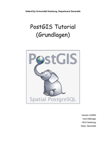 PostGIS Tutorial (Grundlagen) - HSR-Wiki