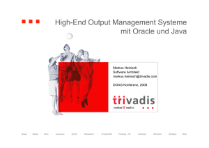 High-End Output Management Systeme mit Oracle