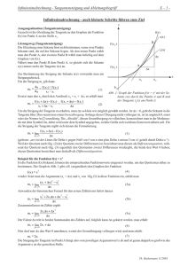 Infinitesimalrechnung - Tangentensteigung und Ableitungsbegriff S