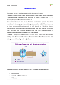 GABA-‐Rezeptoren