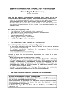 gebrauchsinformation: information für anwender