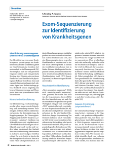 Exom-Sequenzierung - Genomic Disorders Nijmegen