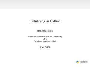 Einführung in Python