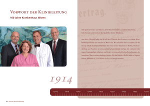 Festschrift 100 Jahre Krankenhaus Waren