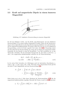 3.5 Kraft auf magnetische Dipole in einem äusseren Magnetfeld