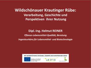 "Wildschönauer Krautinger Rübe: Verarbeitung, Geschichte und