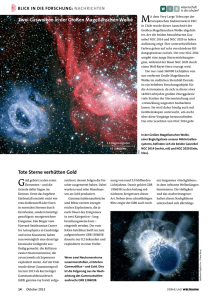 Zwei Gaswolken in der Großen Magellanschen Wolke Tote Sterne