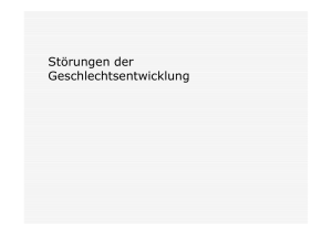 Störungen der Geschlechtsentwicklung