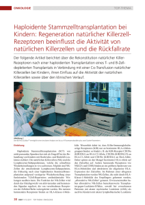 Haploidente Stammzelltransplantation bei Kindern