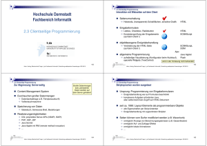 Hochschule Darmstadt Fachbereich Informatik