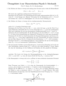 Ubungsblatt 3 zur Theoretischen Physik I: Mechanik α2 α1 v1 v2
