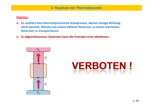 2. Hauptsatz der Thermodynamik: Clausius