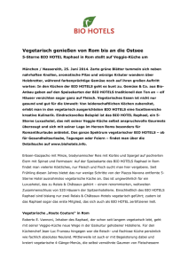 Vegetarisch genießen von Rom bis an die Ostsee